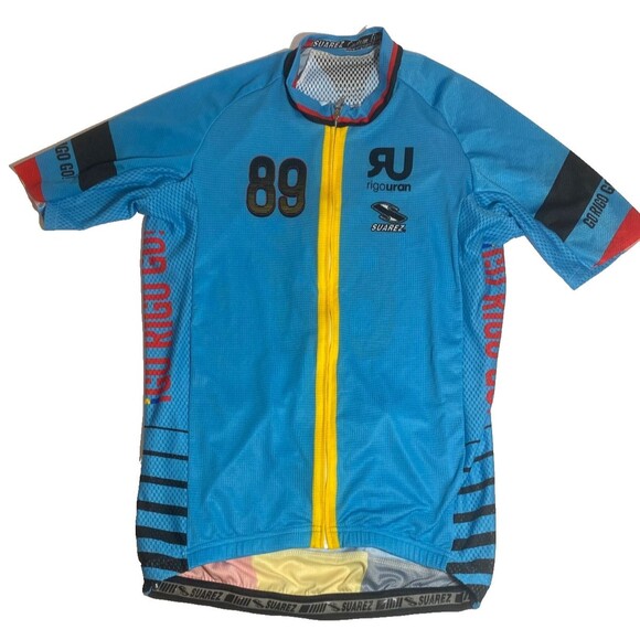 Other - Suarez Bike Racing/Cycling Jersey/Shirt Mens XL~Blue~Full Zip~3 Pockets